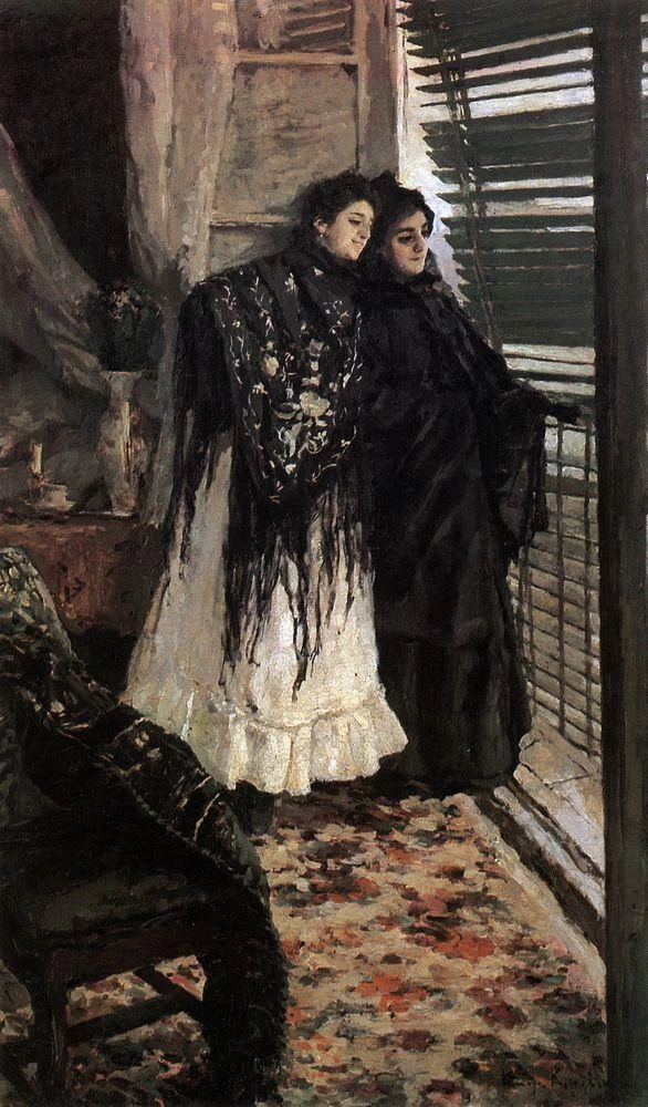 Konstantin Korovin - Al balcone. Le donne spagnole Leonora e Ampara, Galleria Tretyakov, Mosca